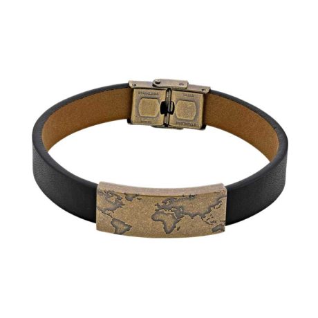 bracelet-acier-aspect-bronze-carte-du-monde-et-cuir-de-bovin-noir-3-318478
