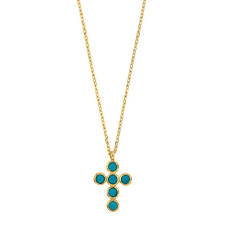 collier-gypsy-maria-argent-dore-croix-avec-oxydes-de-zirconium-teintes-turquoise-3-31710774DT
