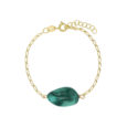 Bracelet avec pierre verte